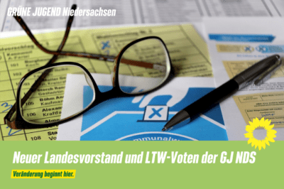 Grüne Jugend Niedersachsen wählt Landesvorstand und Voten für kommende Landtagswahl